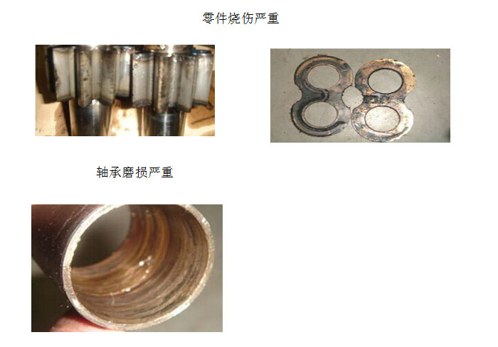 各零件的損壞(huai)形式